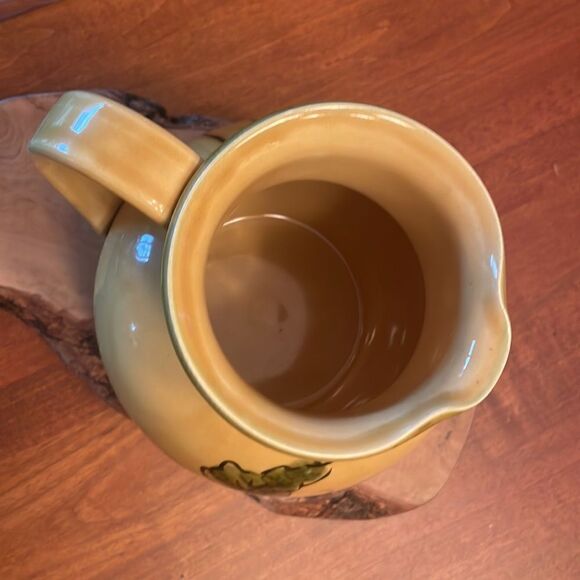 William Sonoma Hand Painted Fall Harvest Pitcher - Picture 4 of 10